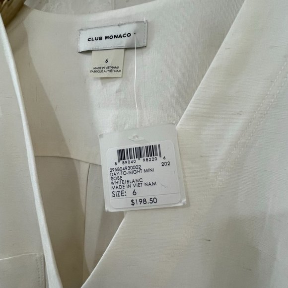 CLUB MONACO {6} Women's Day-to-Night Mini Dress NWT - Picture 3 of 7